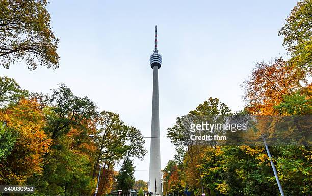 stuttgart tv tower (baden-württemberg/ germany) - stuttgart duitsland stockfoto's en -beelden