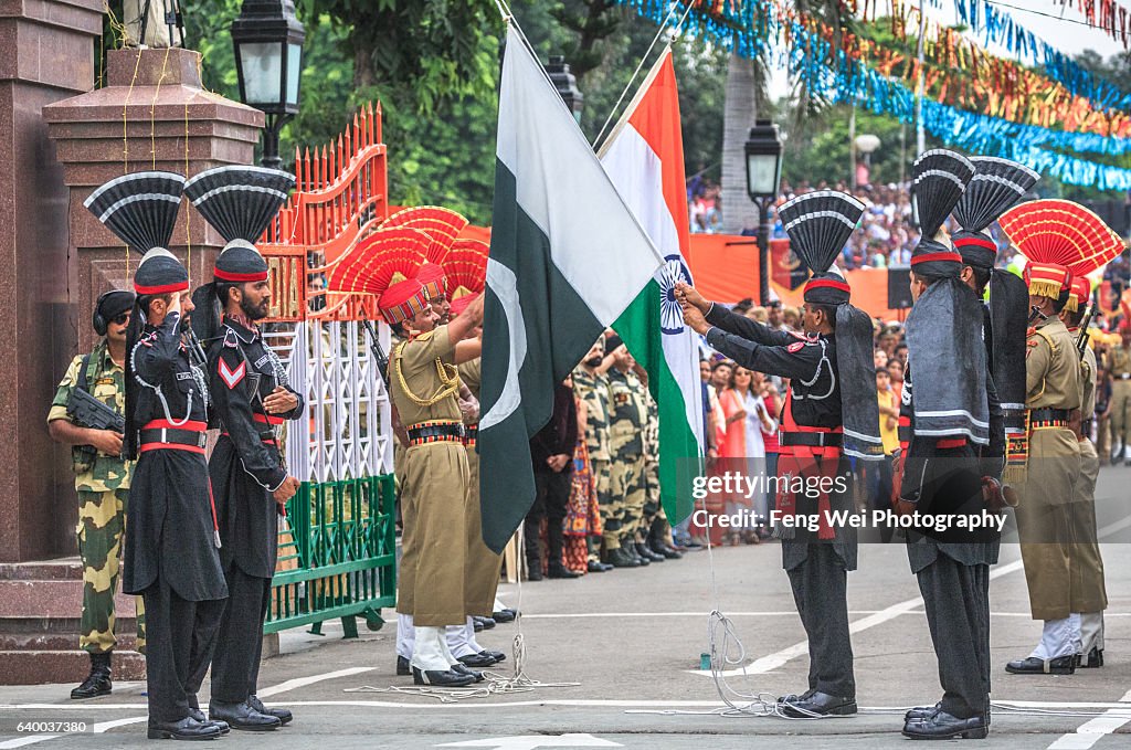 Wagah Border Ceremony, Punjab, Pakistan, August 2015