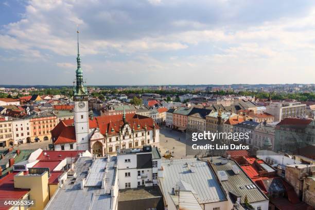 olomouc´s skyline - moravia stock pictures, royalty-free photos & images