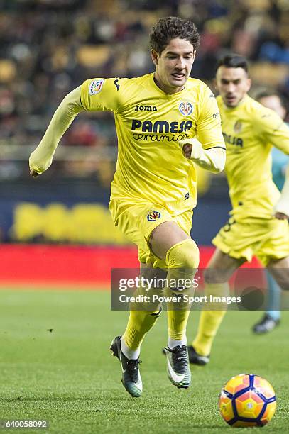 Alexandre Rodrigues da Silva, Pato, of Villarreal CF in action during their La Liga match between Villarreal CF and Valencia CF at the Estadio de la...