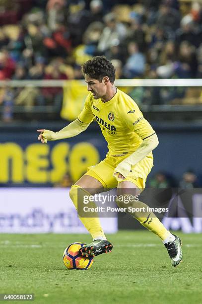 Alexandre Rodrigues da Silva, Pato, of Villarreal CF in action during their La Liga match between Villarreal CF and Valencia CF at the Estadio de la...