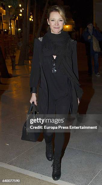 Maria Esteve attends Celia Flores concert '20 years from Marisol to Pepa Flores' at Cervantes Theatre on December 23, 2016 in Malaga, Spain.