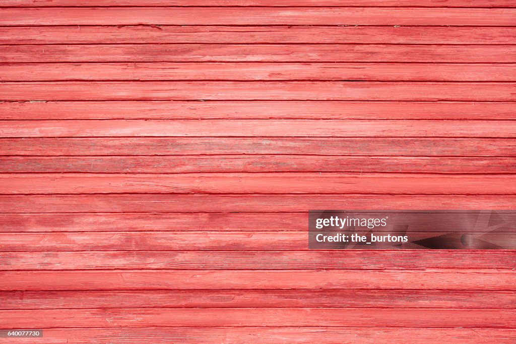 Full frame shot of red wooden wall