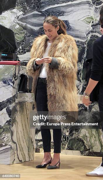 Diego Osorio's sister Ana Osorio is seen on January 12, 2017 in Madrid, Spain.