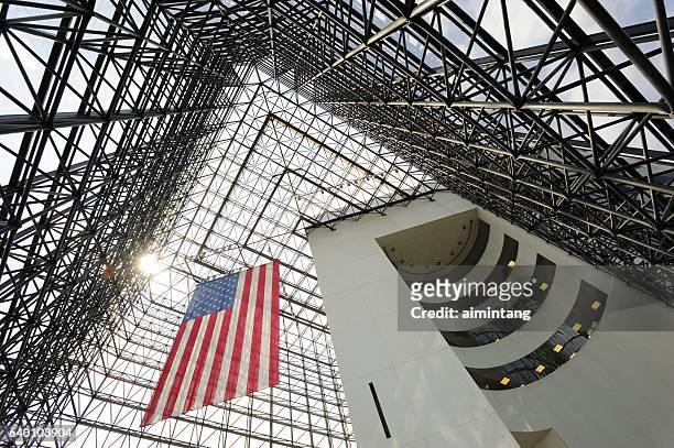architectural details of jfk library - john f kennedy library stock pictures, royalty-free photos & images