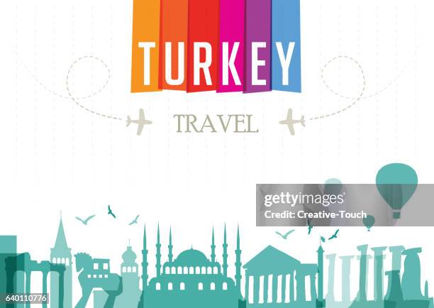 ilustrações de stock, clip art, desenhos animados e ícones de viagens e famosos locais-turquia - capadócia