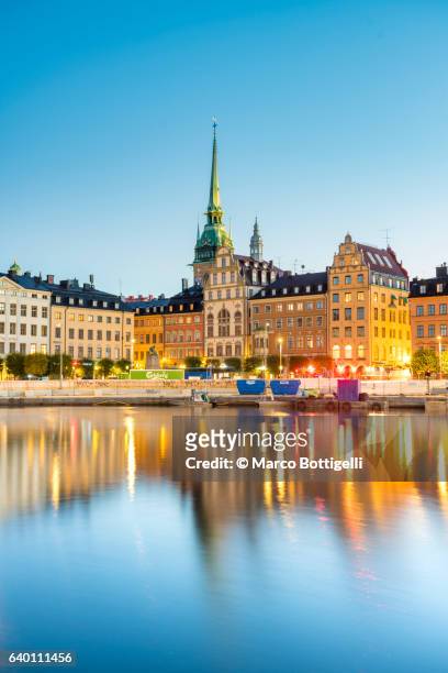 gamla stan, stockholm, sweden, scandinavia, northern europe. - stockholm fotografías e imágenes de stock