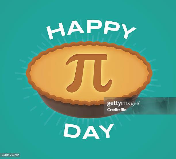 stockillustraties, clipart, cartoons en iconen met happy pi day - dag