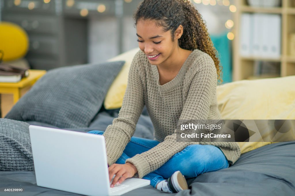 Relaxed Computer User Relaxing At The Computer High-Res Stock Photo - Getty Images