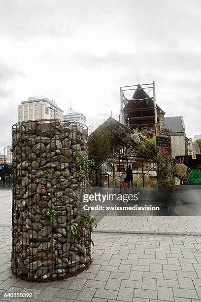 christchurch, new zealand - christchurch cathedral stock pictures, royalty-free photos & images