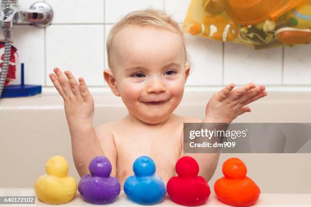 proud baby - rubber ducks in a row stock pictures, royalty-free photos & images