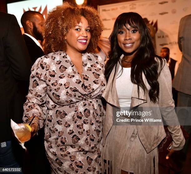 Janee Bolden and Kameela Williams attend "The Made Man Awards 2017" at 595 North on January 26, 2017 in Atlanta, Georgia.