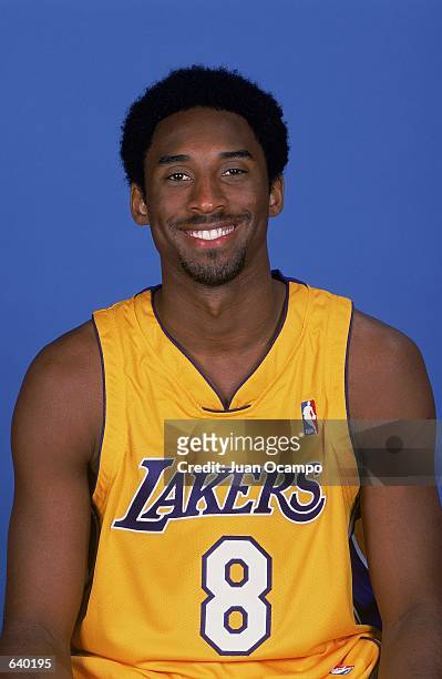 Kobe Bryant of the Los Angeles Lakers poses for a studio portrait on Media Day in Los Angeles, California. NOTE TO USER: It is expressly understood...