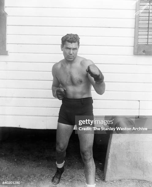 Jack Dempsey poses for a portrait, circa 1919.