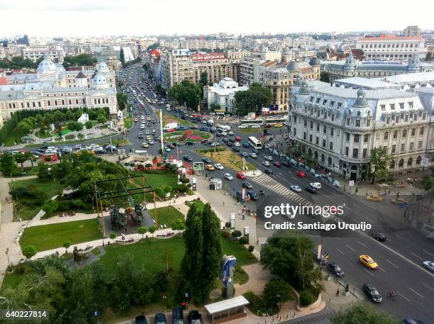 bucharest cityscape - bucharest building stock pictures, royalty-free photos & images