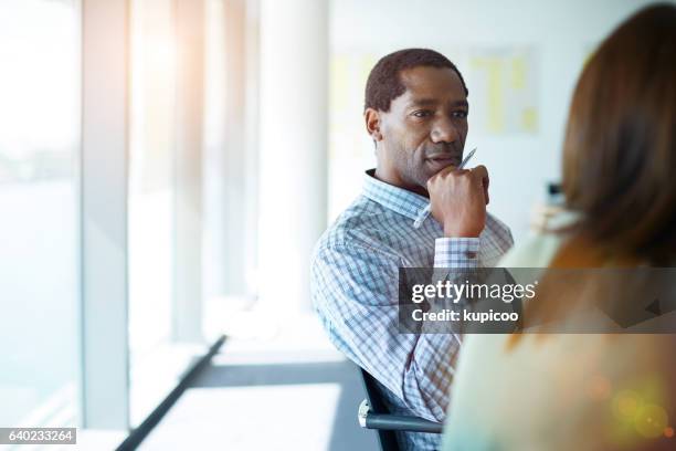 he always gives his undivided attention in meetings - business meeting copy space stock pictures, royalty-free photos & images