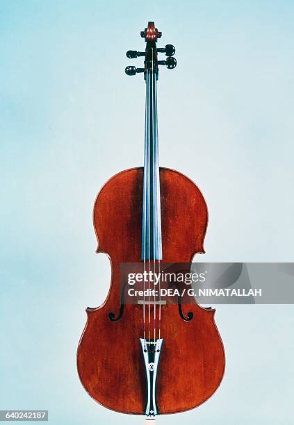 Cello by Antonio Stradivari . Italy, 17th century. Florence, Museo Strumenti Musicali Conservatorio Cherubini