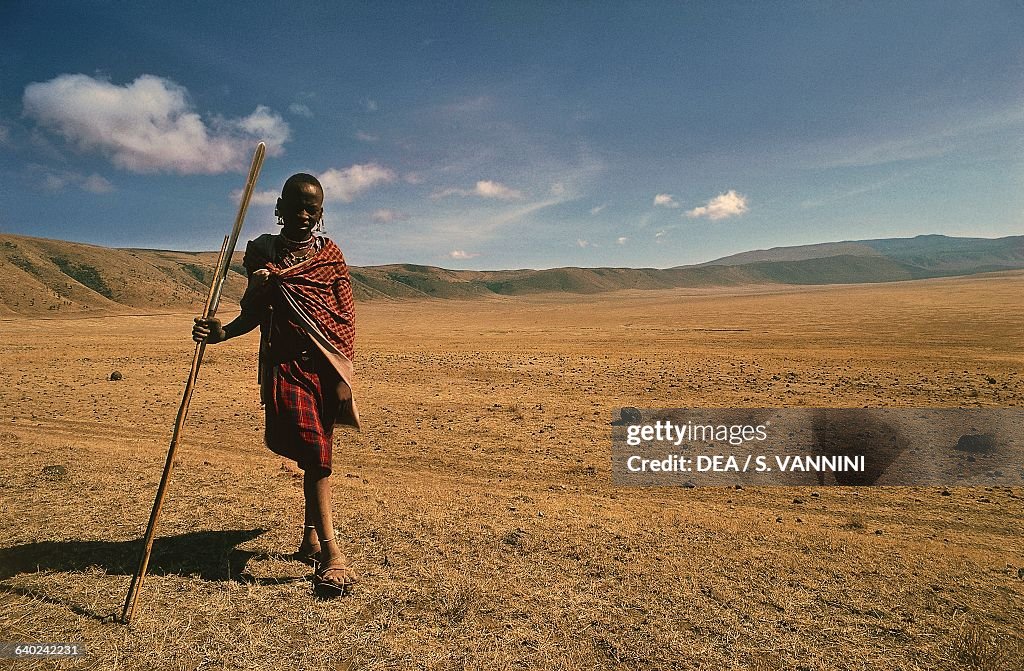 Maasai boy, Ngorongoro Conservation Area, Tanzania...