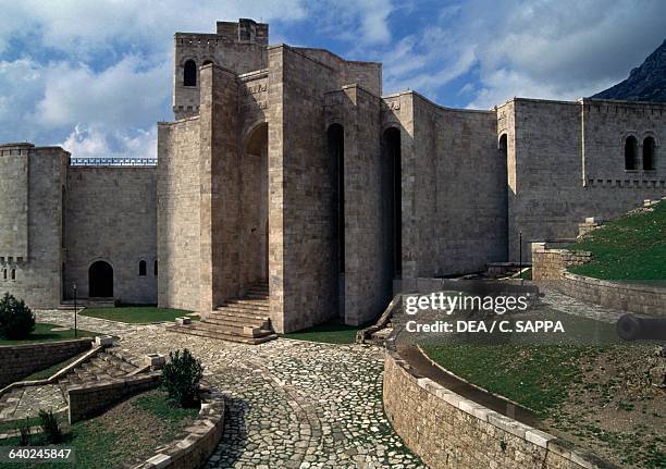 Skanderbeg museum inside the citadel, castle of George Kastrioti Skanderbeg, Kruje, Albania.