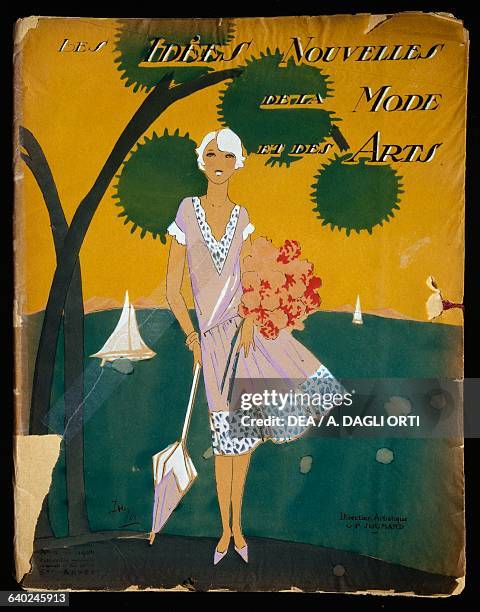 Les idees Nouvelles de la Mode et des Arts, fashion magazine, cover of Issue 5, 1926. France, 20th century.