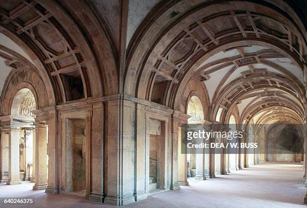 Arcades, Main Cloister of Felipes, Convent of the Order of Christ , Tomar, Centro. Portugal, 16th century.