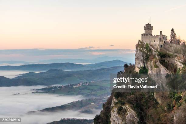 san marino, rocca cesta - second tower - cesta stock pictures, royalty-free photos & images