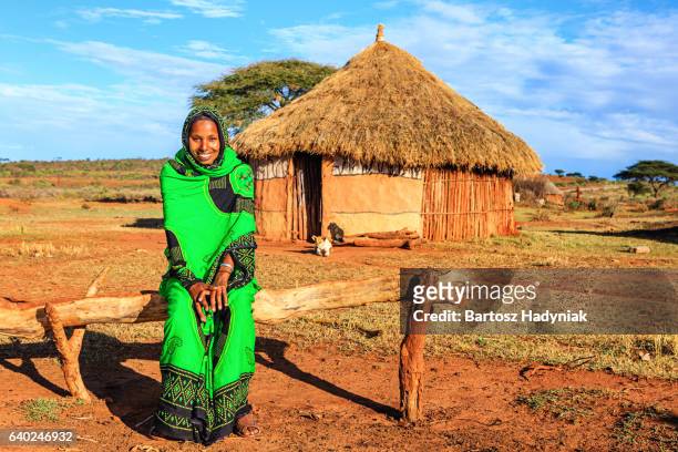 portrait of young woman from borana, ethiopia, africa - borana stock pictures, royalty-free photos & images
