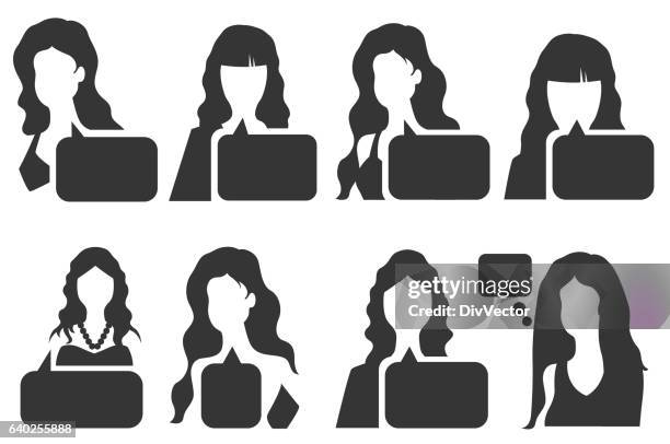 speech bubbles - question answer stock illustrations