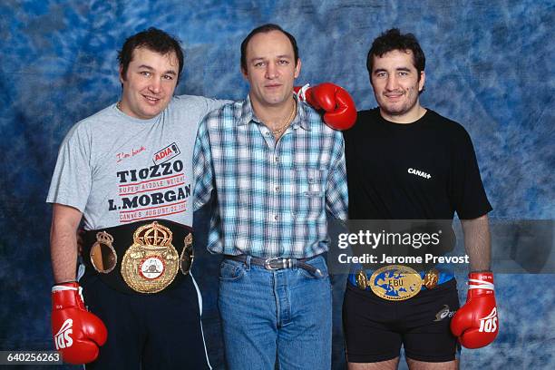 The Tiozzo brothers, from left to right: Christophe, Franck and Fabrice.