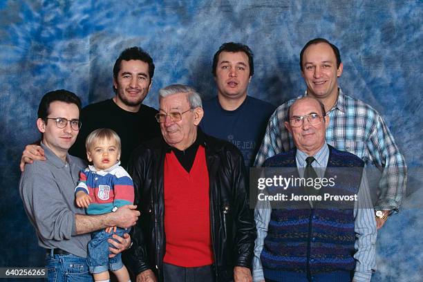 The Tiozzo family with its three famous French boxers Fabrice, Christophe and Franck .