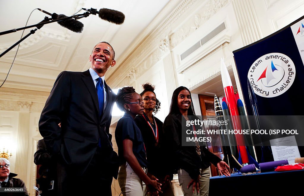 US President Barack Obama hosts the 2015 White House Science Fair at the White House