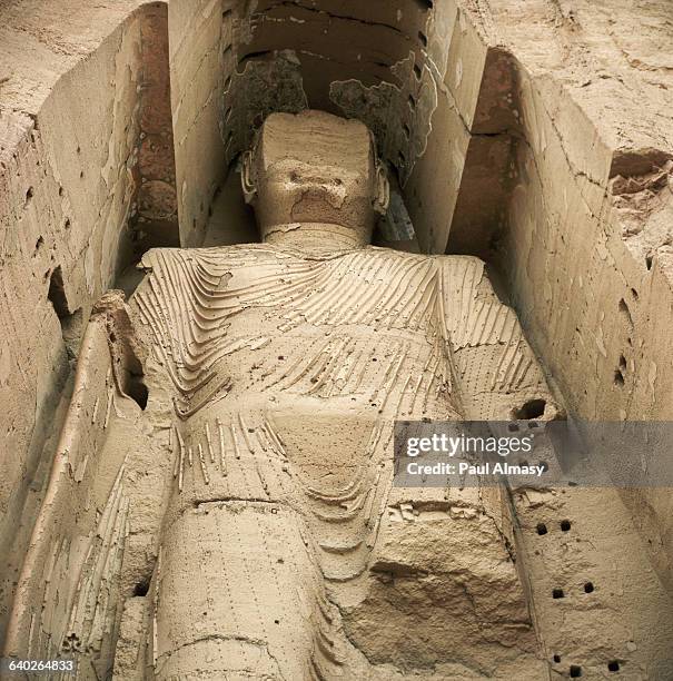 Detail of the Colossal Buddha in Bamian