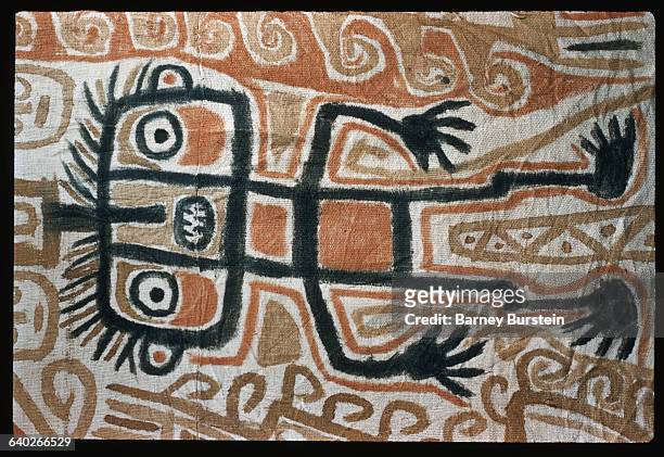 Detail of Figure from Australian Aborigine Bark Painting