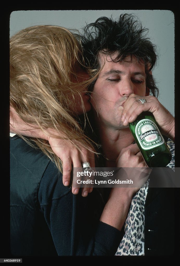 Patti Hansen Embracing Keith Richards