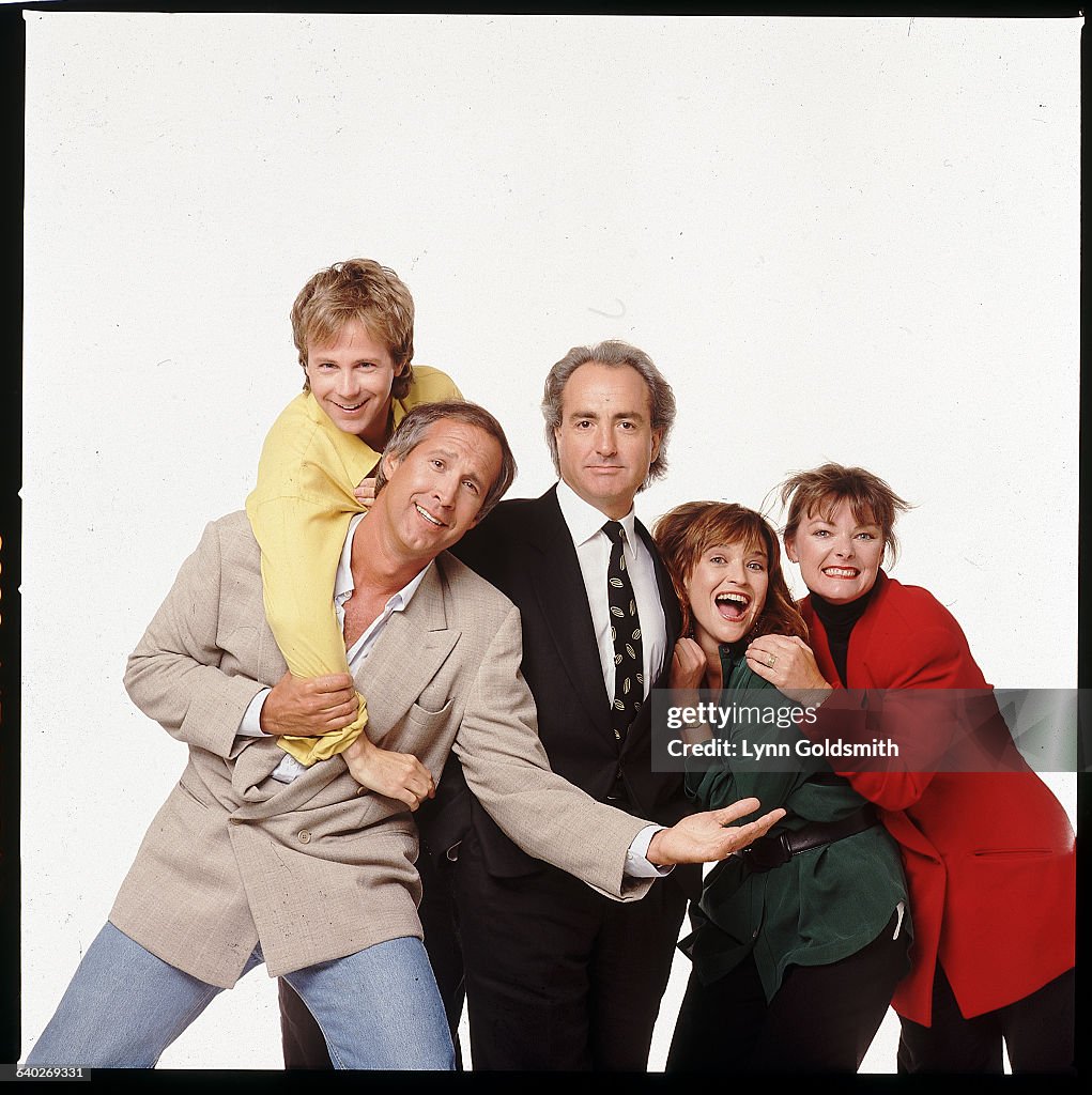 SNL Cast Members with Lorne Michaels