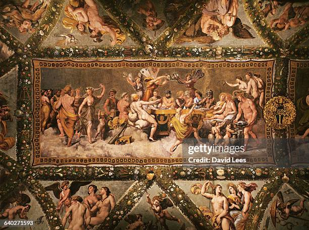 Fresco|Creation date: 1518-1519|Located in: Palazzo Farnese, Farnesina, Italy, circa 1518.