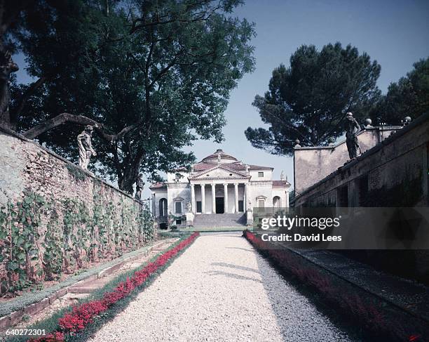 The Villa Rotunda in Vicenza, built by the Italian architect Andrea Palladio in 1567.
