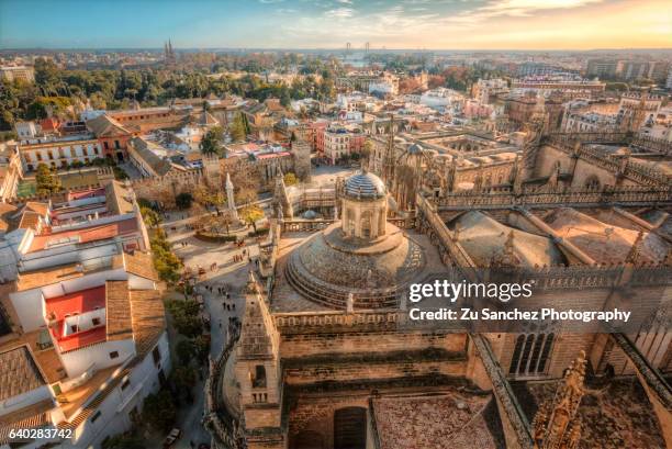 desde el campanario - seville cathedral stock pictures, royalty-free photos & images