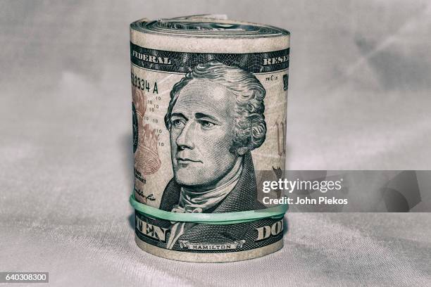 alexander hamilton bankroll - alexander hamilton stock pictures, royalty-free photos & images