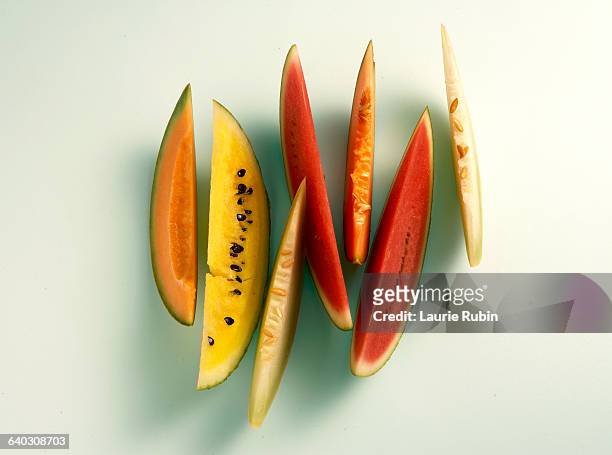 varieties of  melon - melão imagens e fotografias de stock