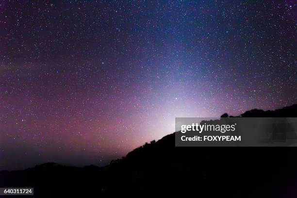 zodiacal light - zodiacal light stock pictures, royalty-free photos & images