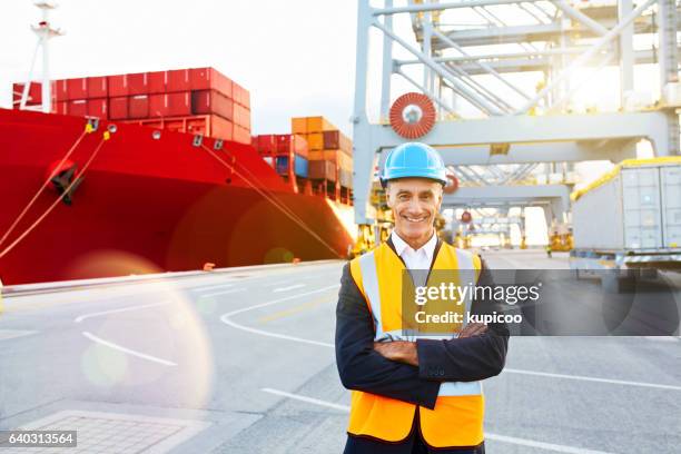 the freight is loaded and ready for shipping! - commercial dock workers stock pictures, royalty-free photos & images