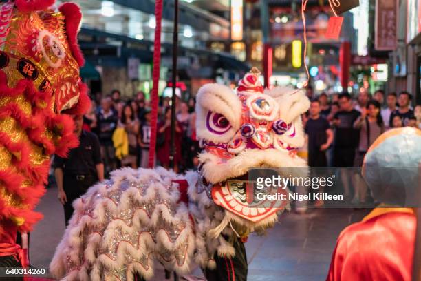 chinese new year, melbourne - melbourne festival stockfoto's en -beelden