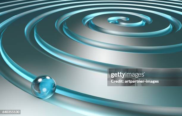 spiral shaped path - ray tracing stock pictures, royalty-free photos & images