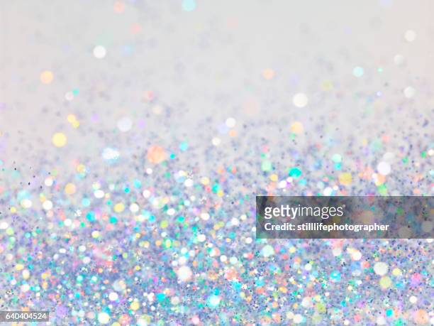 colorful glitter bokkeh - glitter stock pictures, royalty-free photos & images