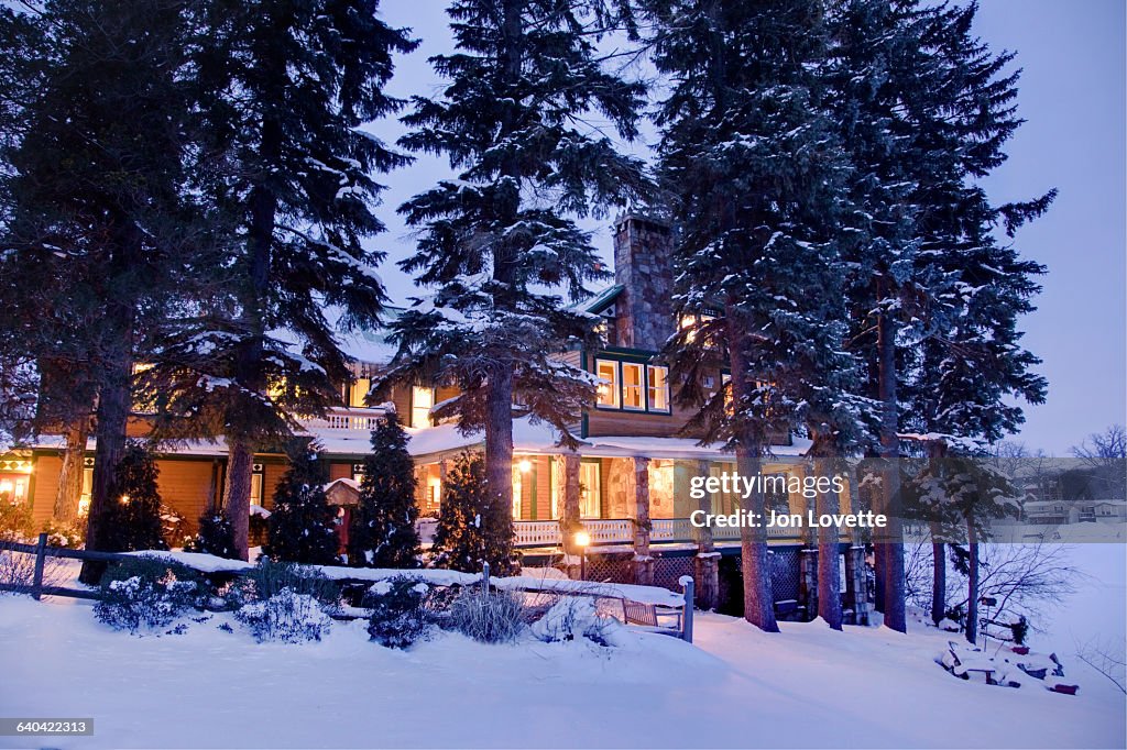 Large Home in Winter