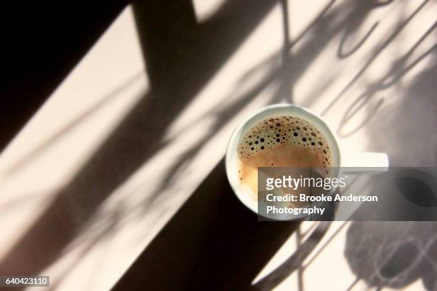 cup of coffee on the counter - seattle coffee stock pictures, royalty-free photos & images
