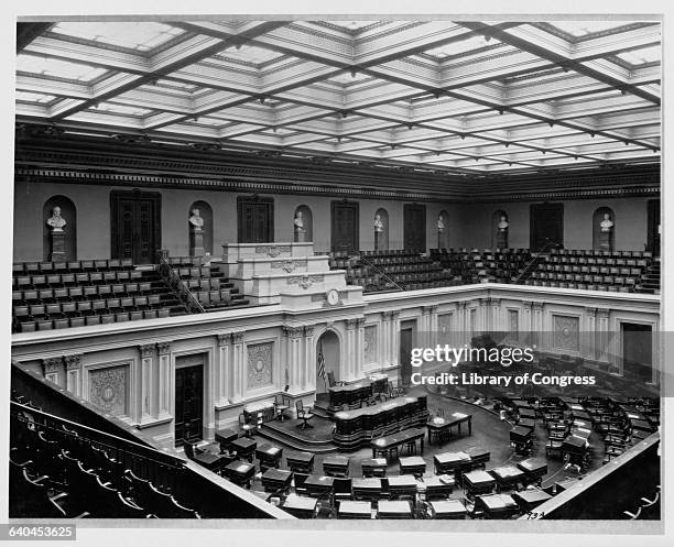 The Senate Chamber in the U.S. Capitol. Washington D. C.