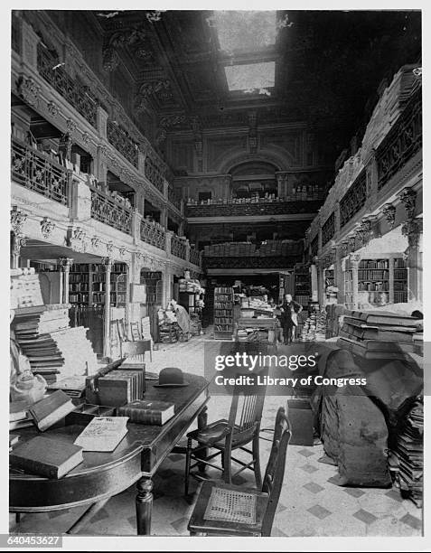 The old Library of Congress inside the U. S. Capitol in Washington D. C..