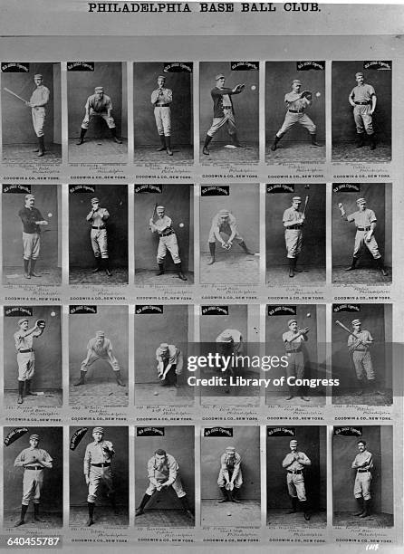 Baseball Players on Old Judge Cigarette Cards